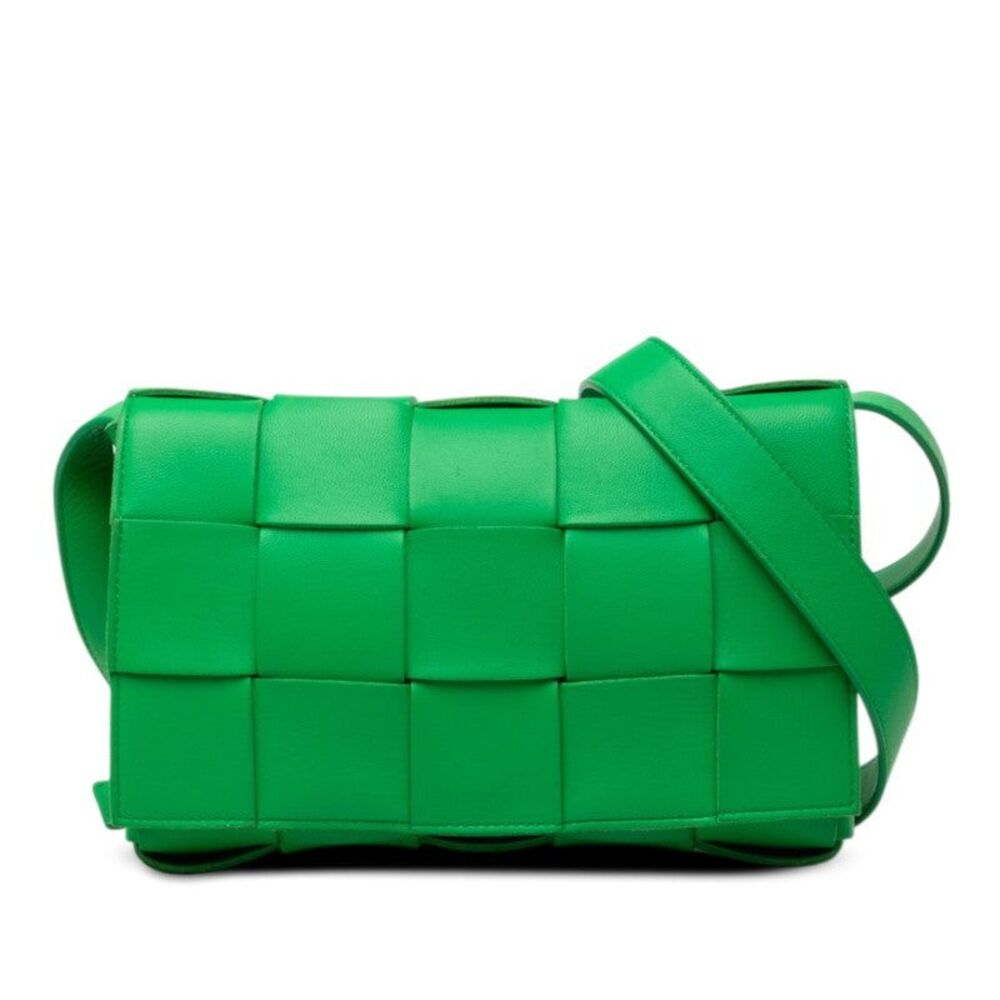 Bottega Veneta Cassette Maxi Intrecciato Crossbody Bag